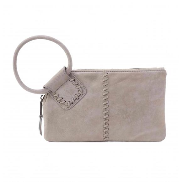 NEW HOBO sable wristlet in granite grey